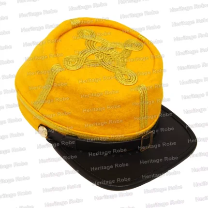 US Civil War Complete Yellow Cavalry Kepi With 1,2,3,4 Rows of Gold Braid All Sizes!