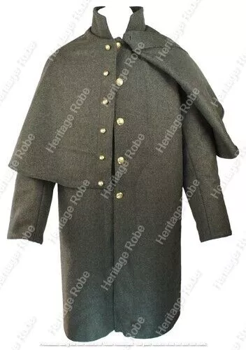 US Civil war CS Enlisted Foot Greatcoat with standing & Fold down Collar-All Sizes Available!
