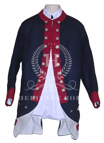 Men’s 18th Century Military Coat | Colonial Reenactment Jacket