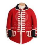 Red Frock Coat with White Braiding - Revolutionary War Uniform
