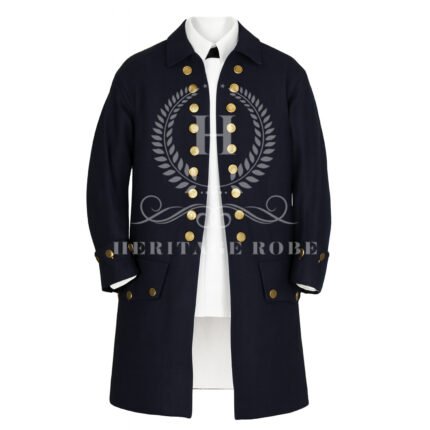 Naval Greatcoat - Admiral Frock Coat - Revolutionary War Uniform