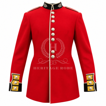 Victorian British Guards Scarlet Full Dress Tunic – Ceremonial Uniform Replica