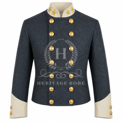 John Mosby Gray Ghost Confederate Shell Jacket, 43rd Battalion Virginia Cavalry Gray Wool Jacket, Civil War Reenactor Uniform