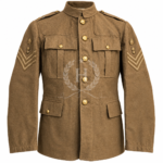 WW1 British Khaki Tunic, Sergeant Chevrons | Heritage Robe